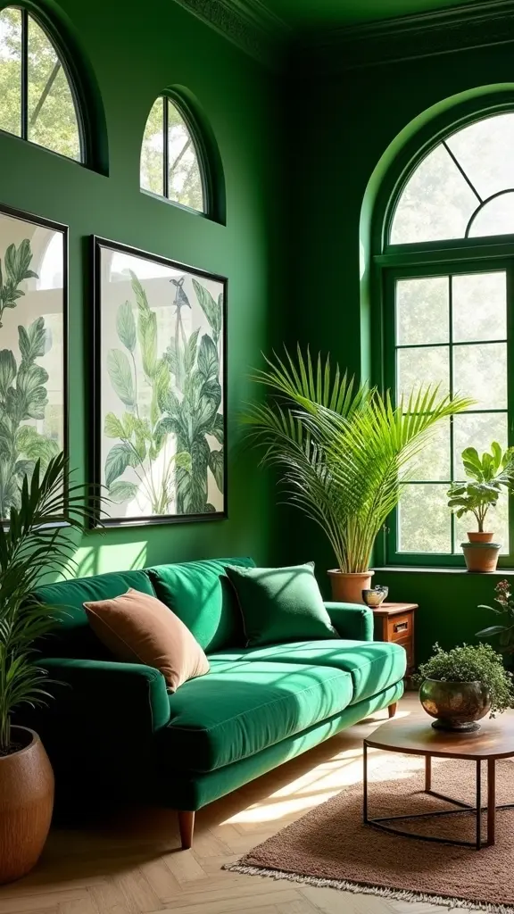 botanical inspired indoor tranquility