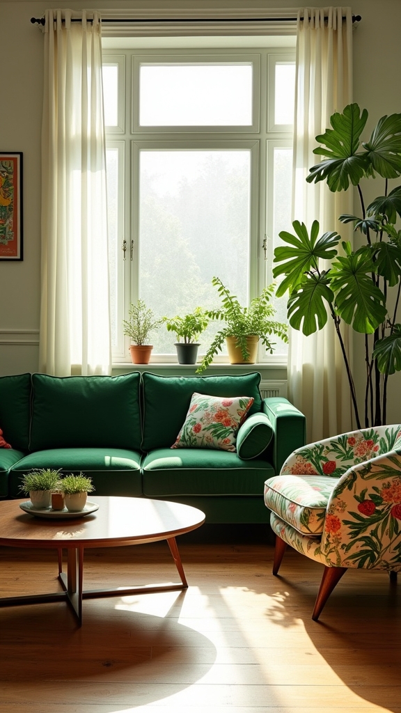 botanical print accent chairs