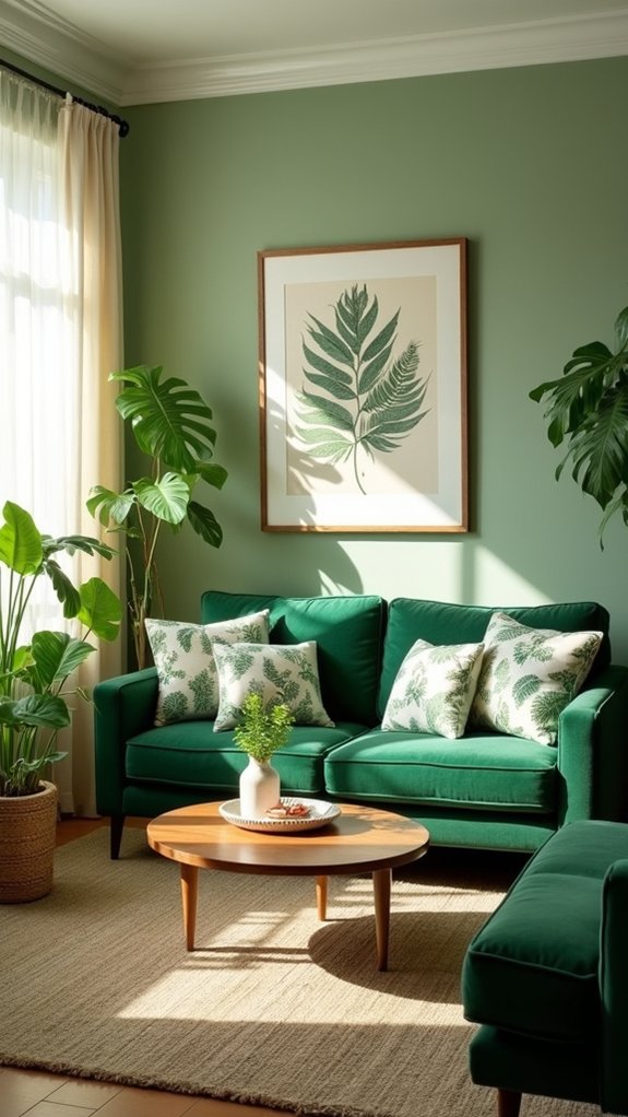 botanical prints enhance tranquility