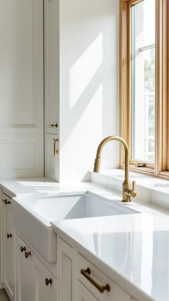 brass hardware enhances sophistication