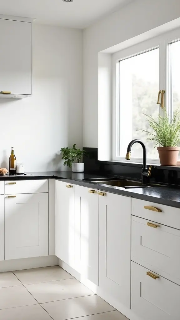 brass hardware enhances sophistication