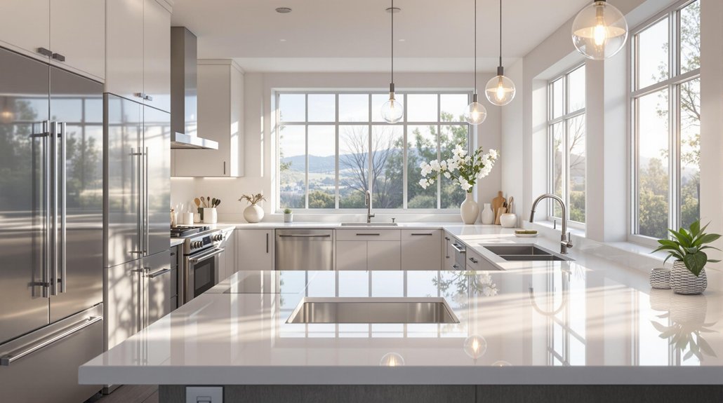 bright and chic kitchens
