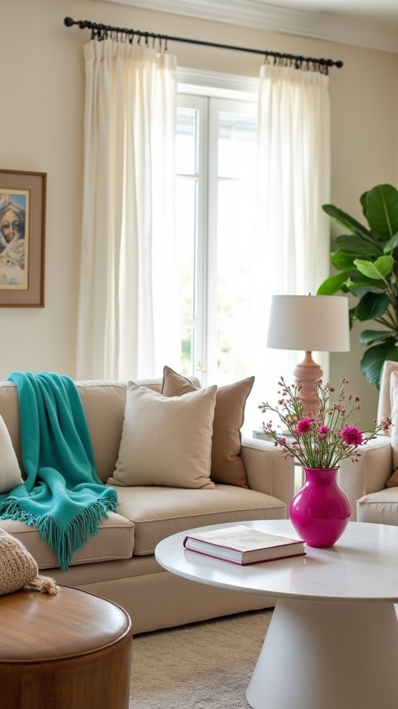 bright color accents energize