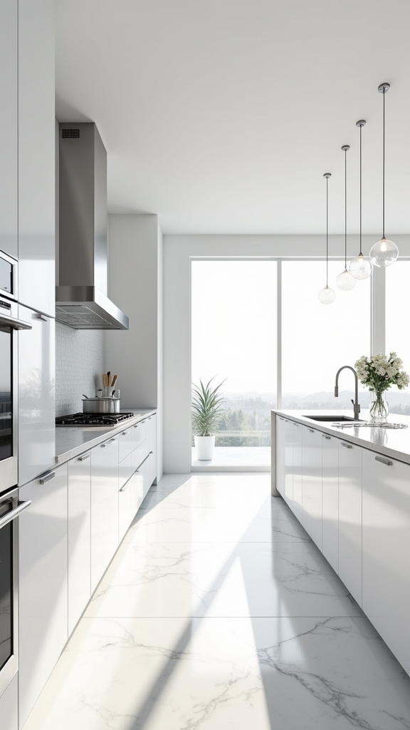 bright spacious modern kitchen