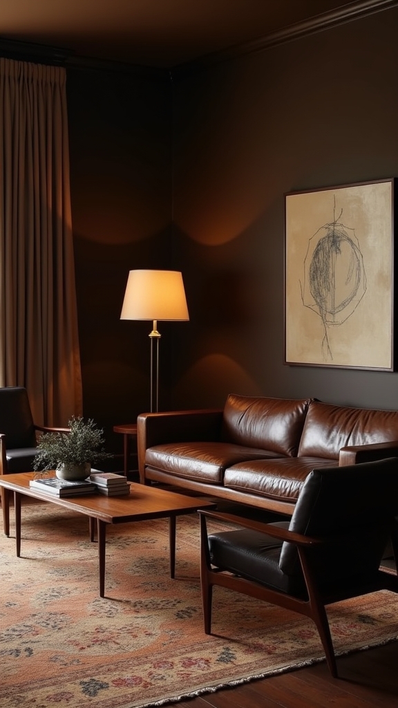 brown mid century modern harmony