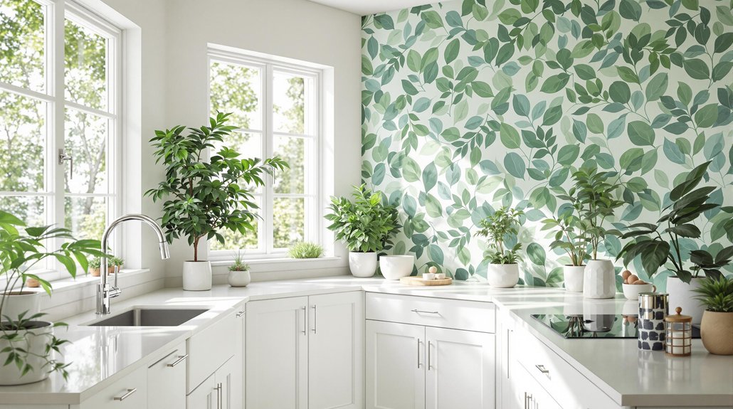 calm nature inspired kitchen designs