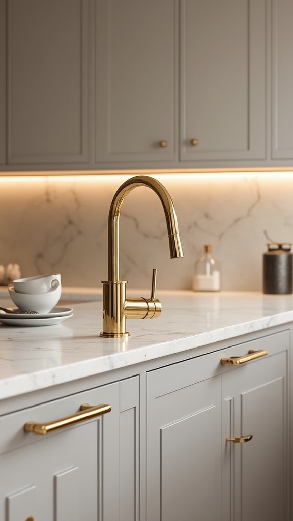 champagne gold boiling taps