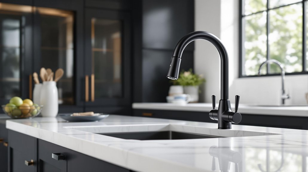 chic black faucet designs