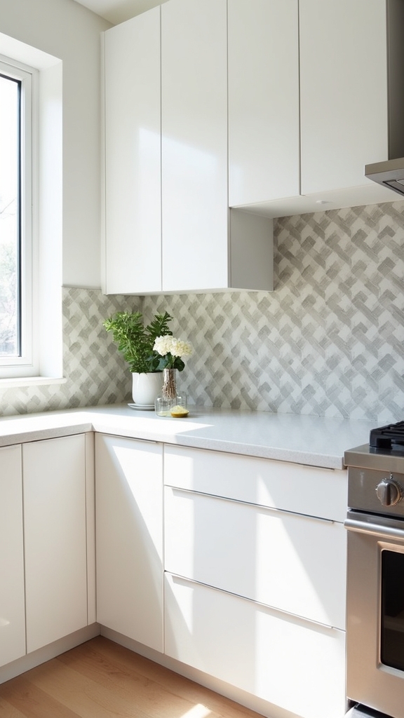 chic chevron backsplash designs
