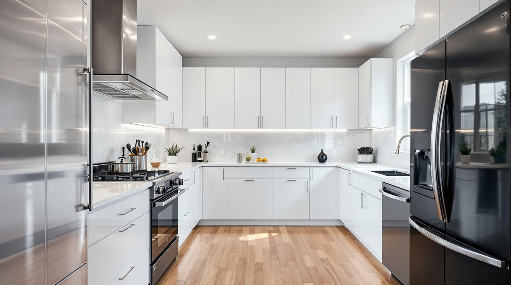 chic white kitchen design