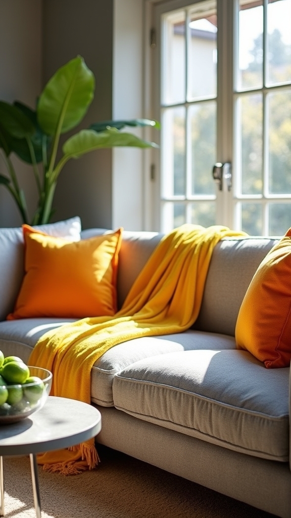 citrus accents brighten grey