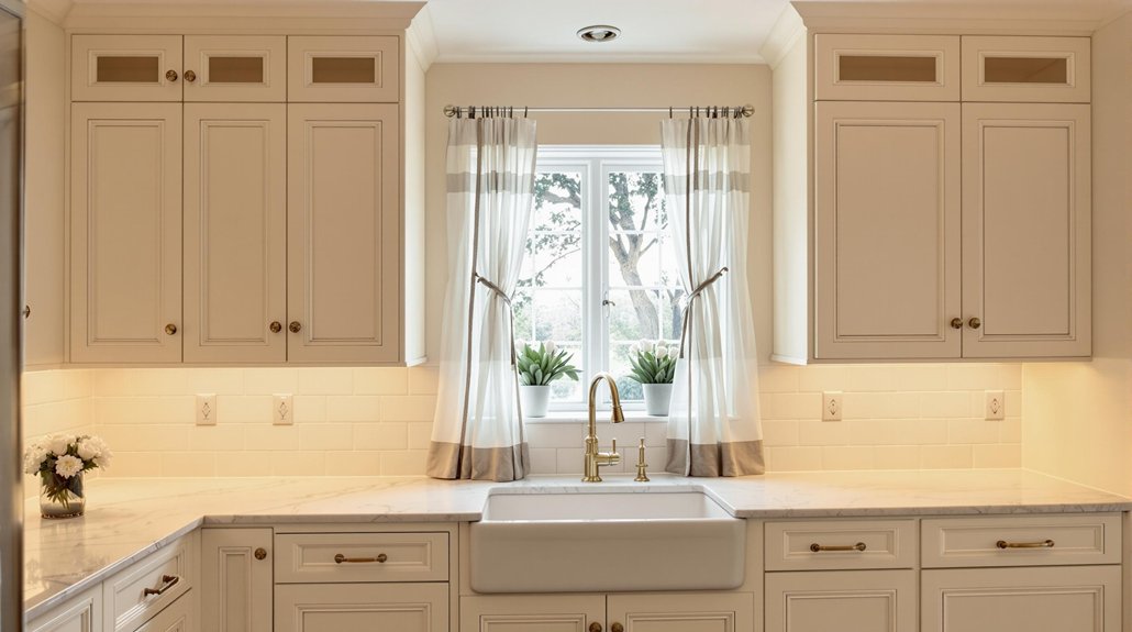 classic cozy cream cabinets