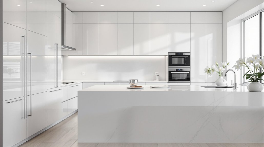 clean and minimalist kitchens