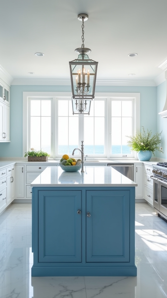 coastal kitchen serenity achieved
