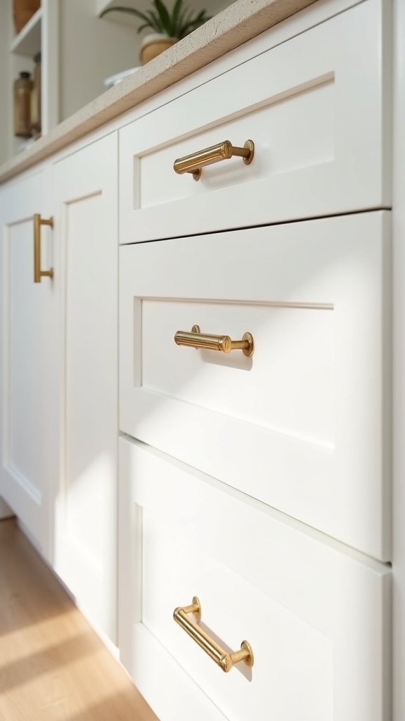coastal white and gold elegance