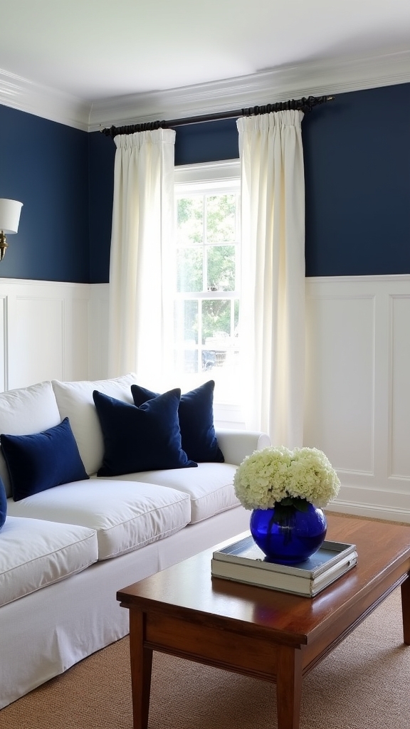 cobalt blue coastal elegance