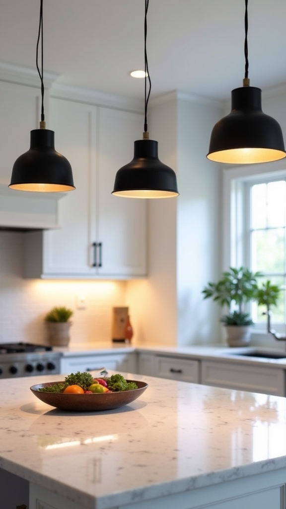 compact stylish kitchen lighting