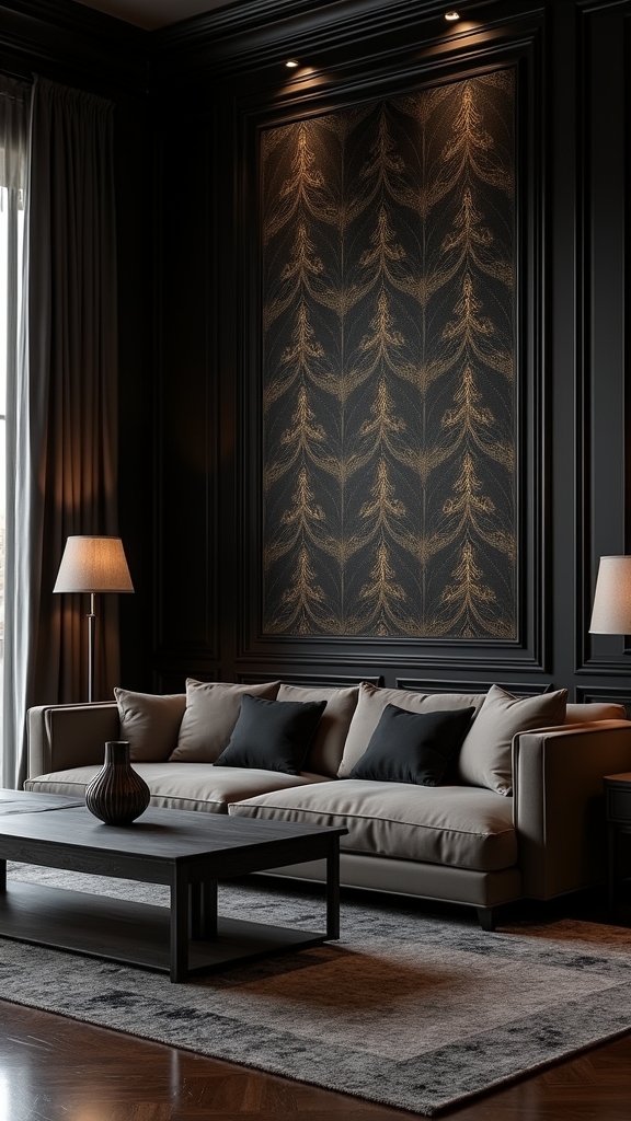 complementary wallpaper enhances dimensionality