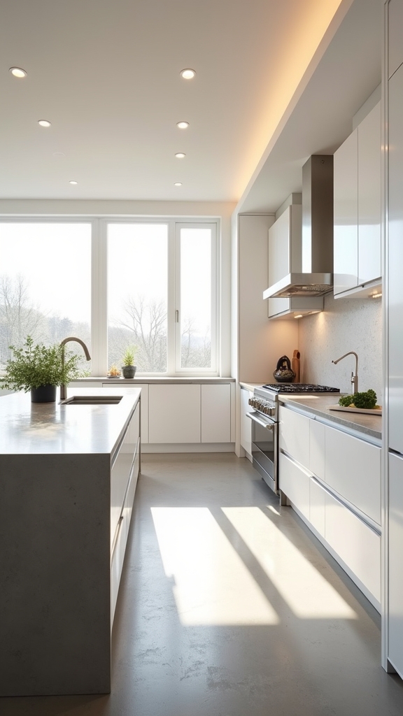 concrete sophistication in kitchens