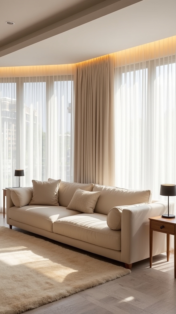 contemporary elegance in living