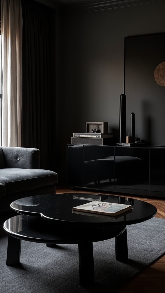 contrast of finishes enhances design