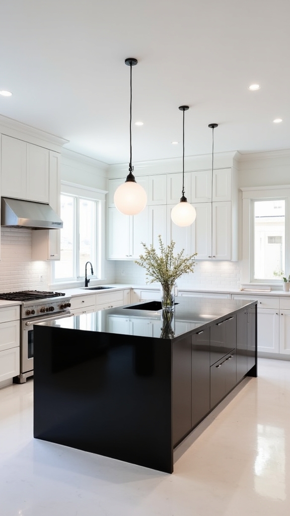 contrasting countertops enhance aesthetics