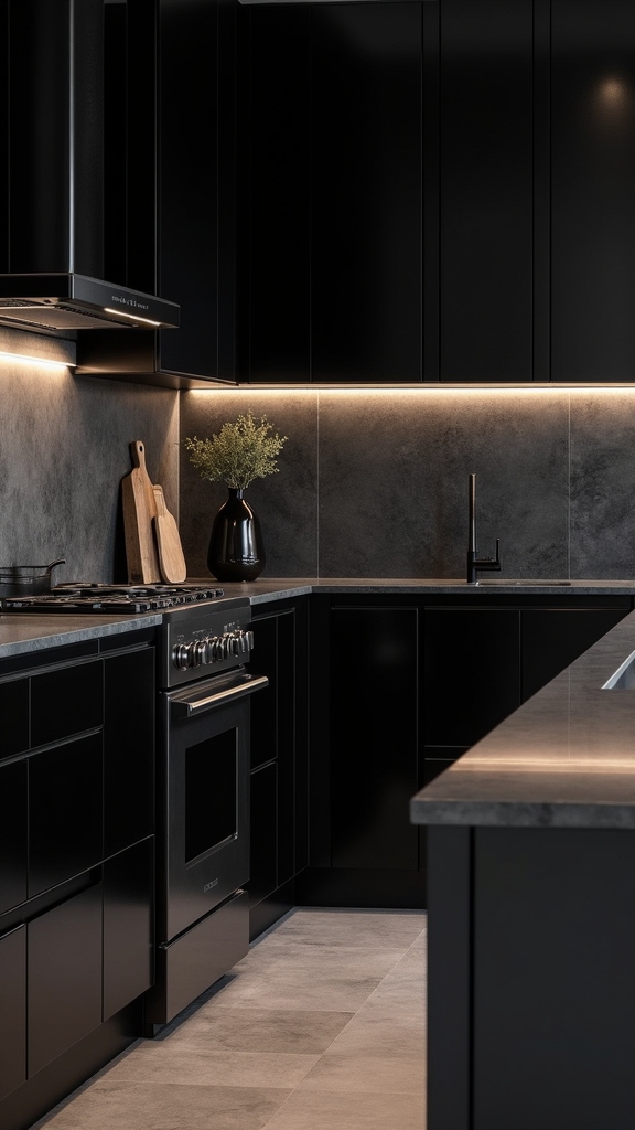 contrasting glossy matte surfaces