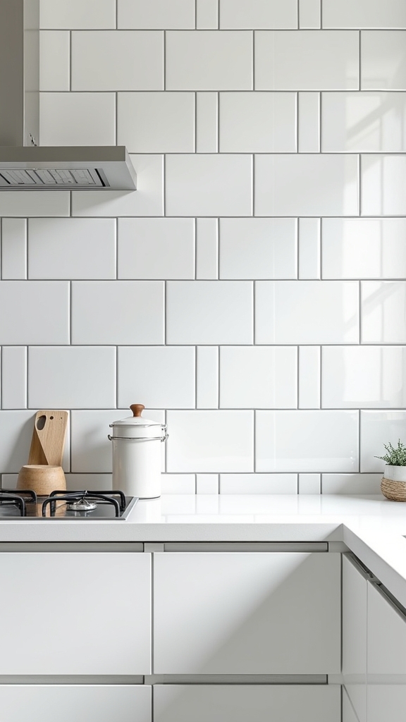 contrasting grout enhances aesthetics