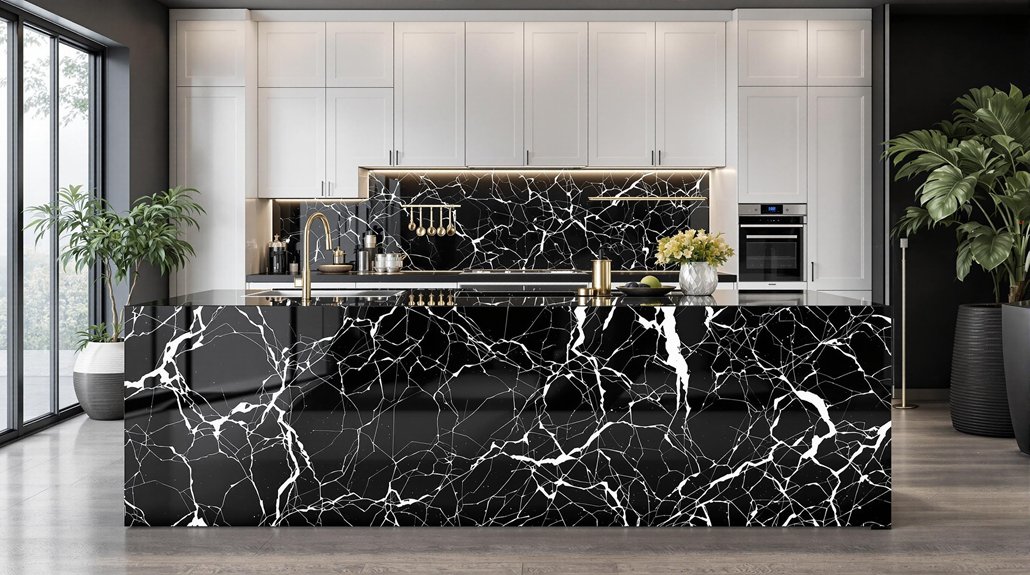 contrasting kitchen island designs