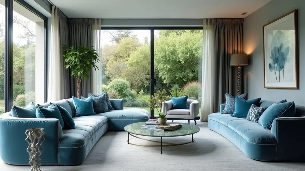 cool and calming blue decor