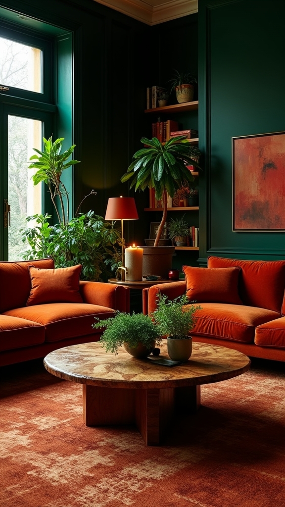 copper and gold ambiance