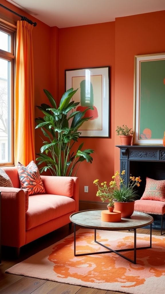 coral russet warmth sophistication