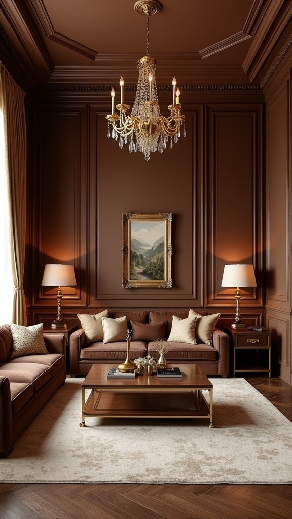 cozy chocolate wall retreat