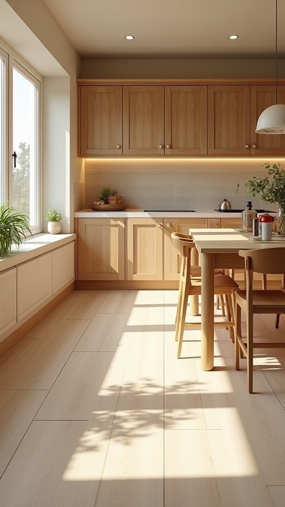 cozy cream wood effect tiles