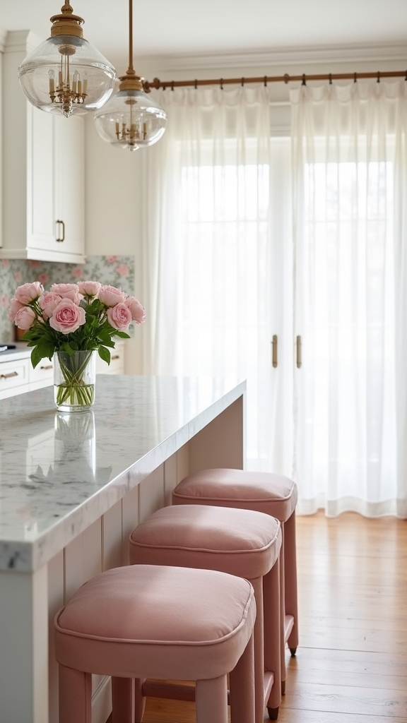 cozy functional kitchen seating
