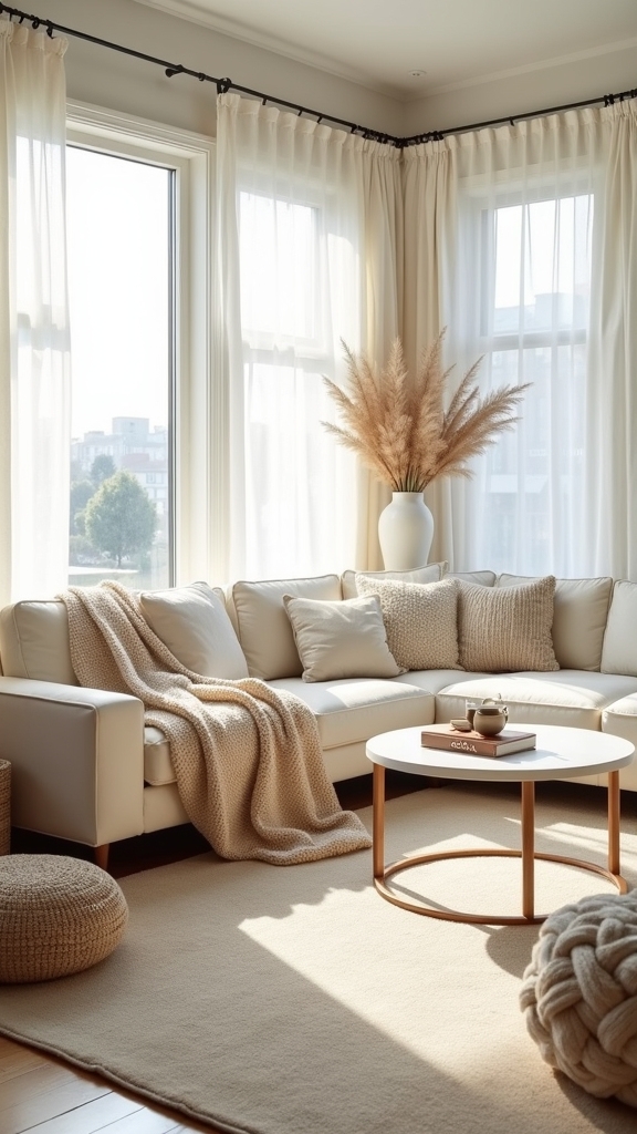 cozy layered fabric design