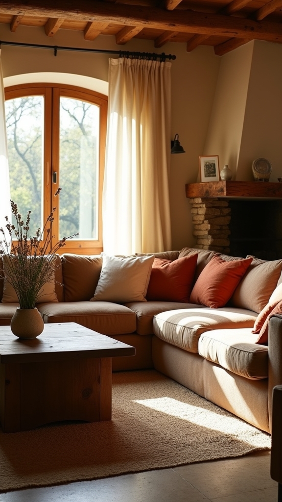 cozy rustic living room