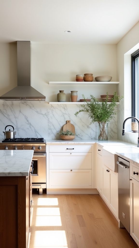cozy white kitchen aesthetics