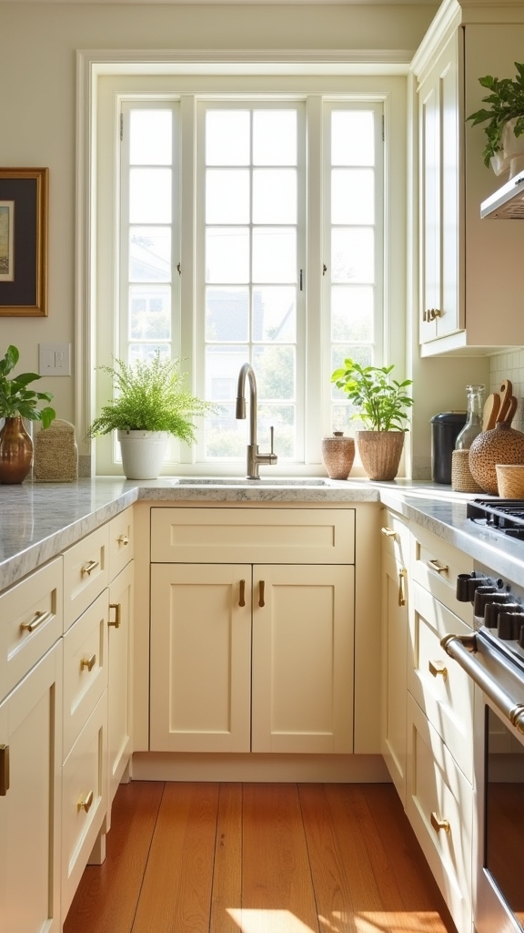 cream cabinets enhance brightness