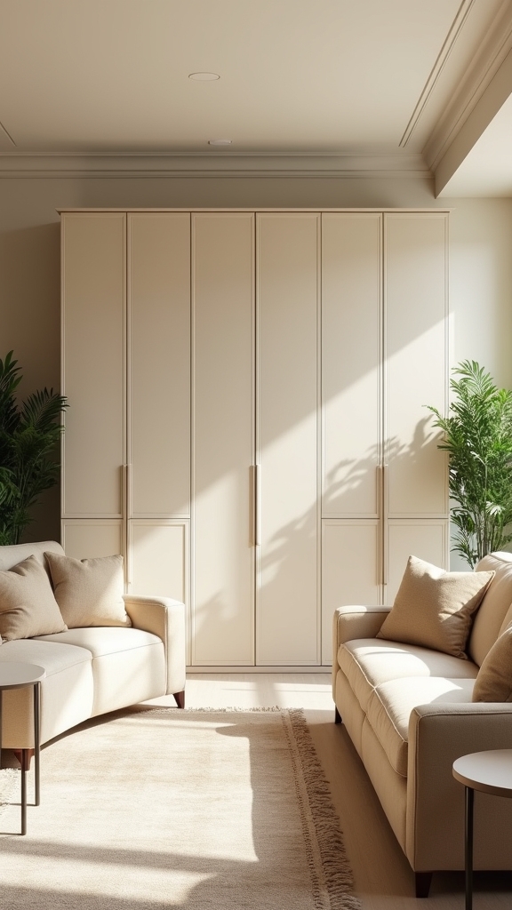cream cabinets enhance elegance