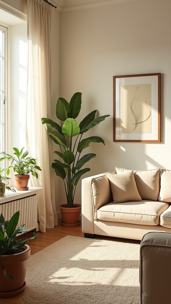 cream walls enhance brightness