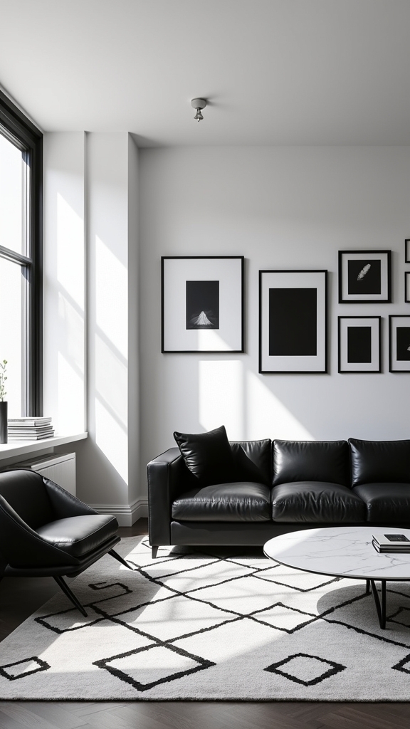 curate dynamic black and white