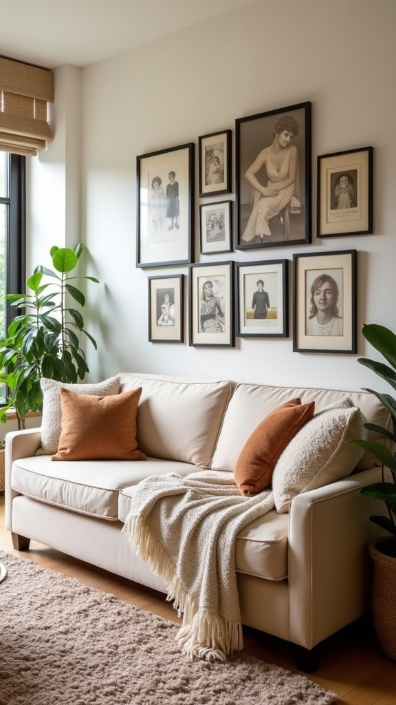 curated gallery wall design