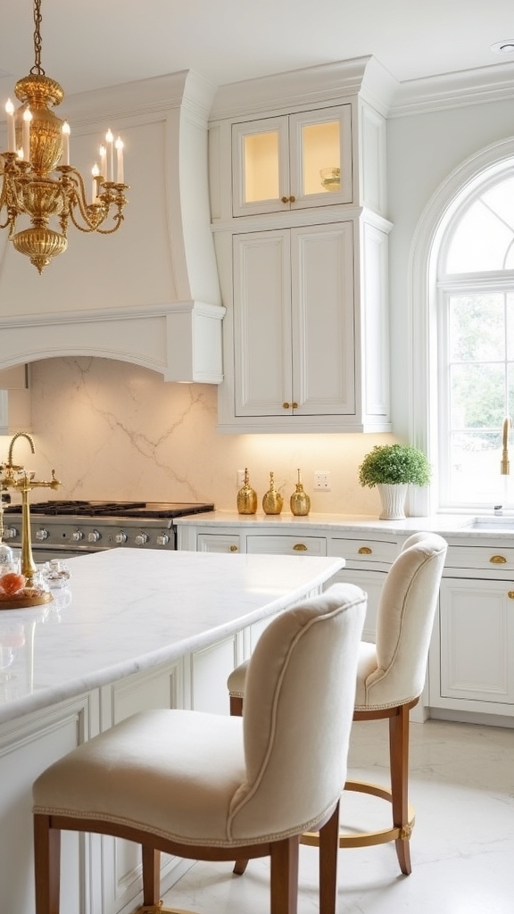 curved elements enhance kitchen design