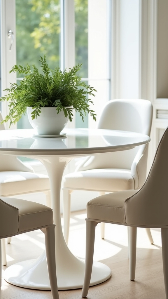 curved tables enhance space