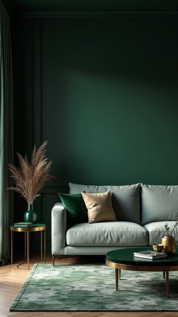 dark green grey contrast