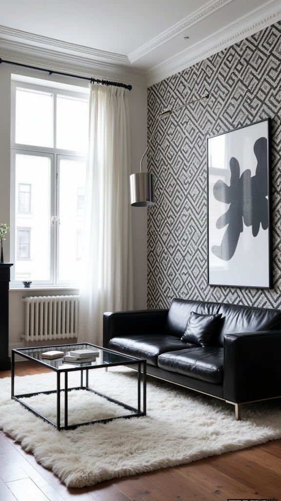 decorative monochrome wallpaper options