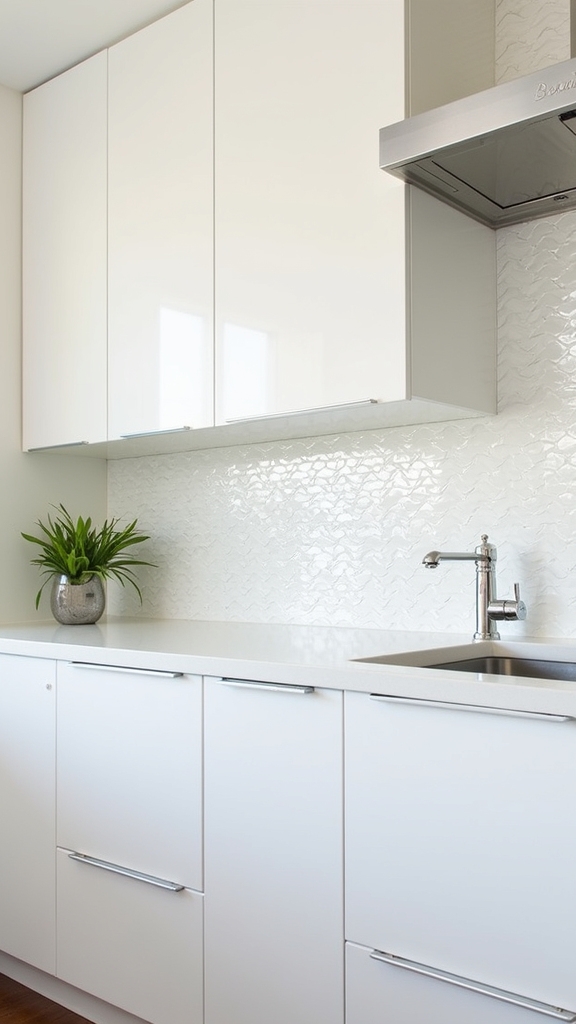 distinctive textured fishscale tiles