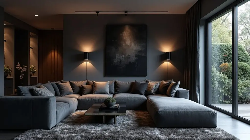 dramatic and cozy decor