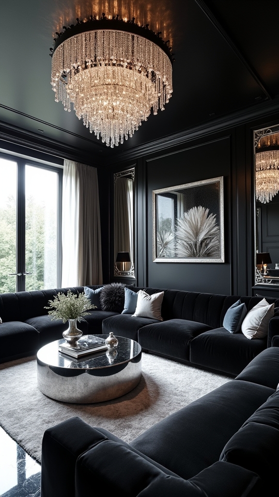 dramatic ceilings luminous chandeliers